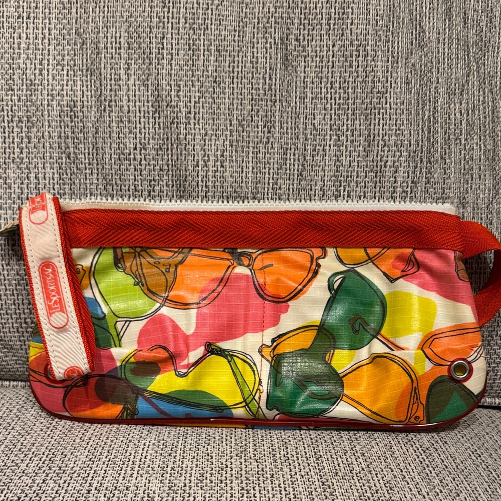 Colorful Sunglasses Print Pouch
